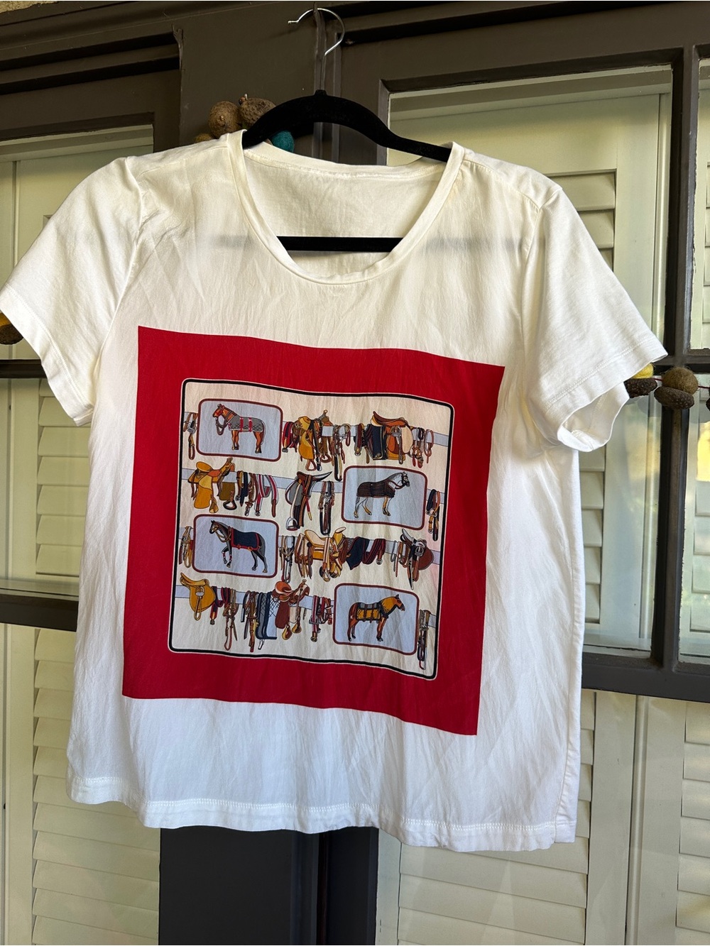 Luxe Silk Equestrian Tee Shirt